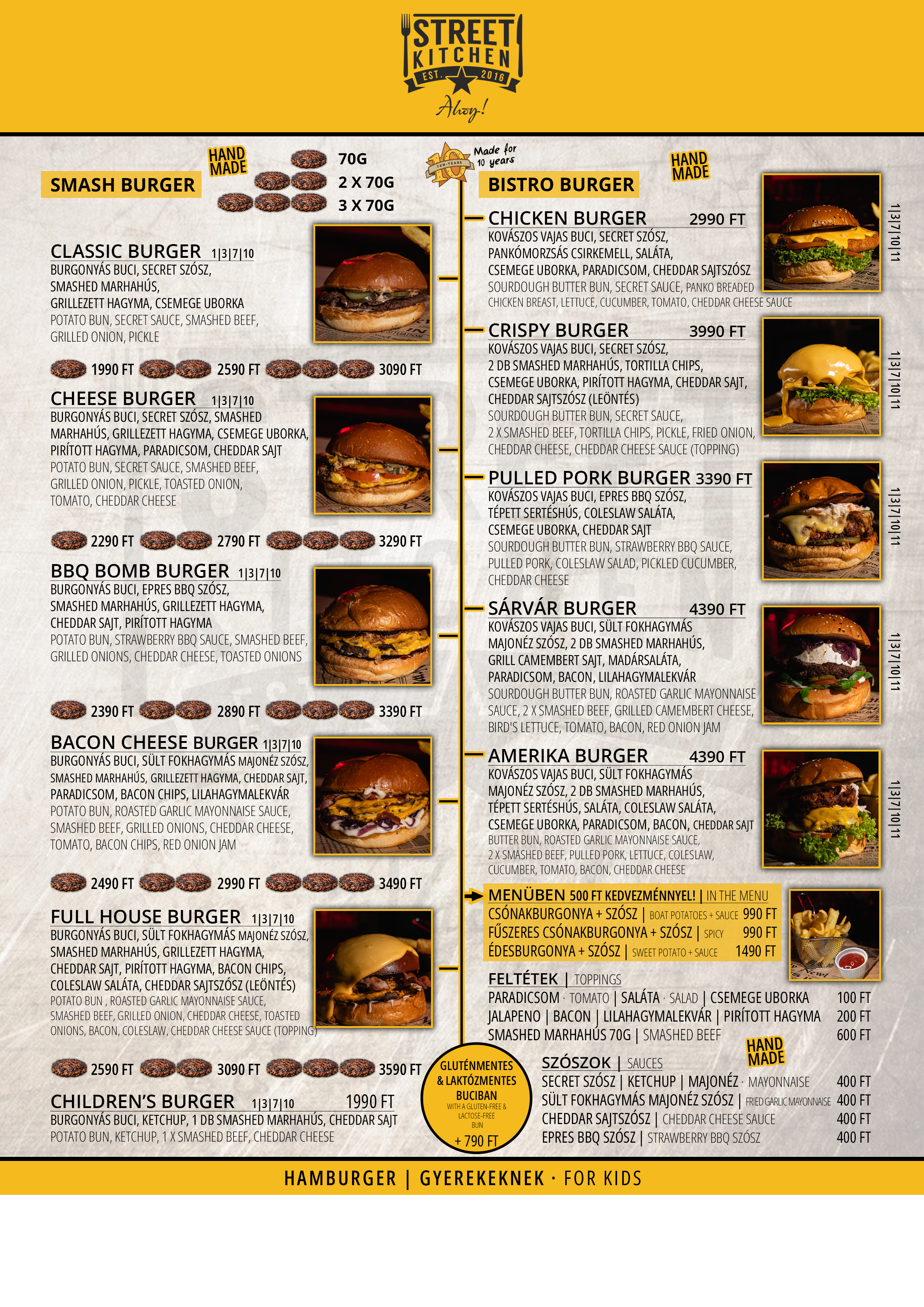 Hamburger étlap