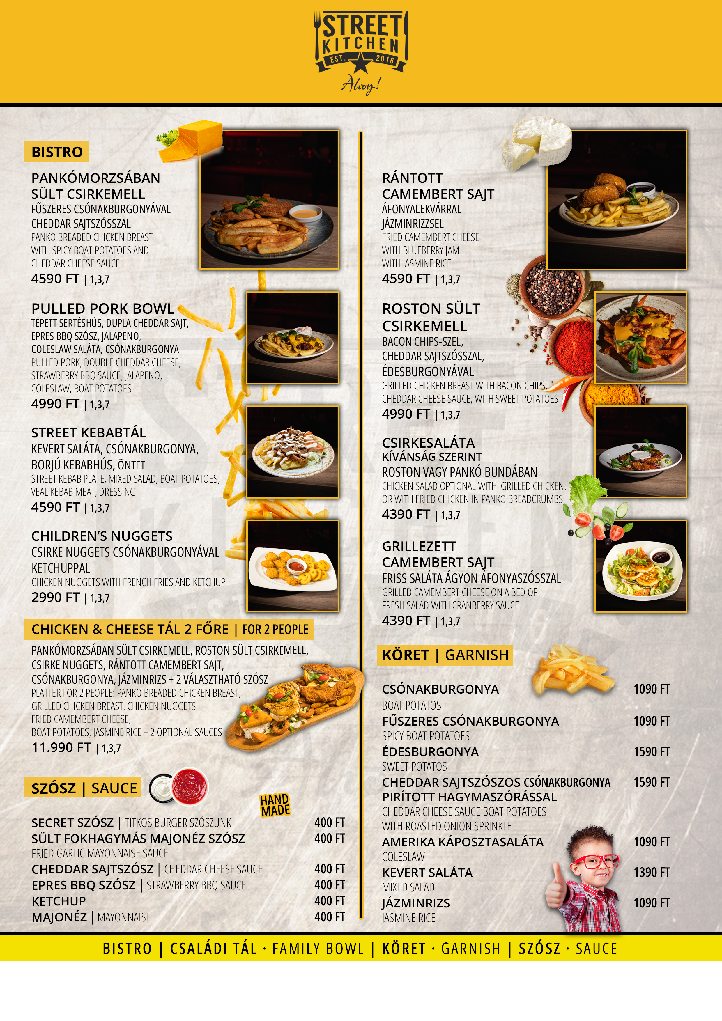 Bistro étlap